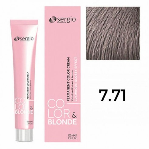 Крем-краска COLOR&BLONDE sergio professional ТОН 7.71 100мл